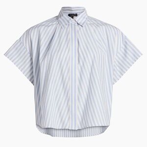 NWT Rag & Bone Martha Striped Cotton Poplin Boxy Shirt Size S